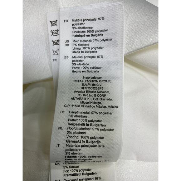 Sandro Satin-Effect White Polyester Crop Top Size 1 - Picture 5 of 5